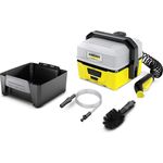 Kärcher Mobile Outdoor Cleaner OC 3 Adventure Box 1.680-016.0 Wassertankvolumen: 4 l, Lithium-Ionen-Akku, abnehmbarer Wassertank, schonender Niederdruck, Universalbürste, Ansaugschlauch