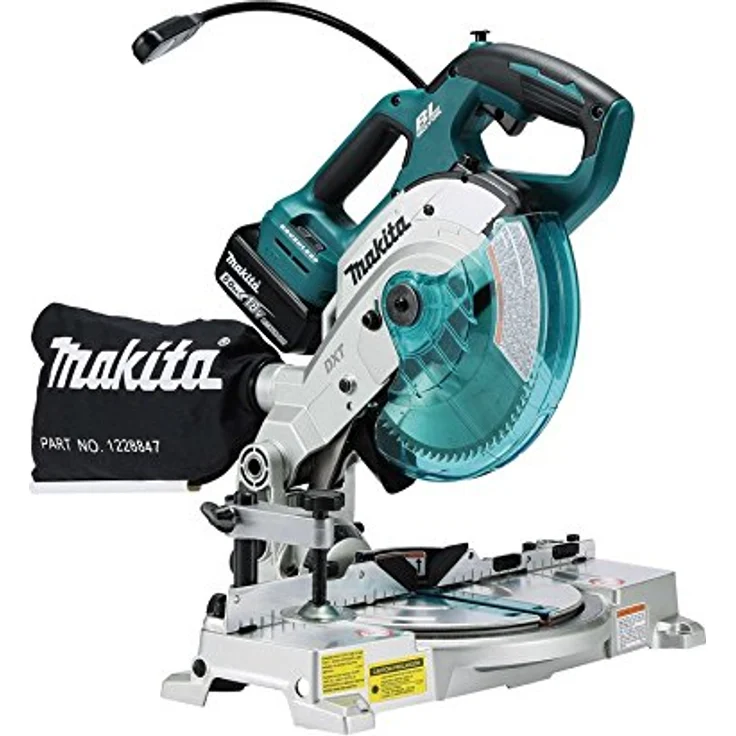 Makita Akku-Kapp- und Gehrungssäge (ohne Akku-Ladegerät, 680 W, 18 V) DLS600Z – Bild 1