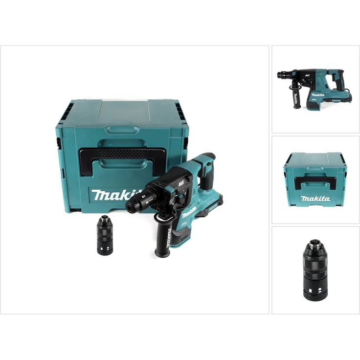 Makita DHR281ZJ 2x18V SDS-Plus Akku-Kombi-Hammer ohne Akku, ohne Ladegerät mit Makpac Gr. 4 mit Tiefziehteil – Bild 2