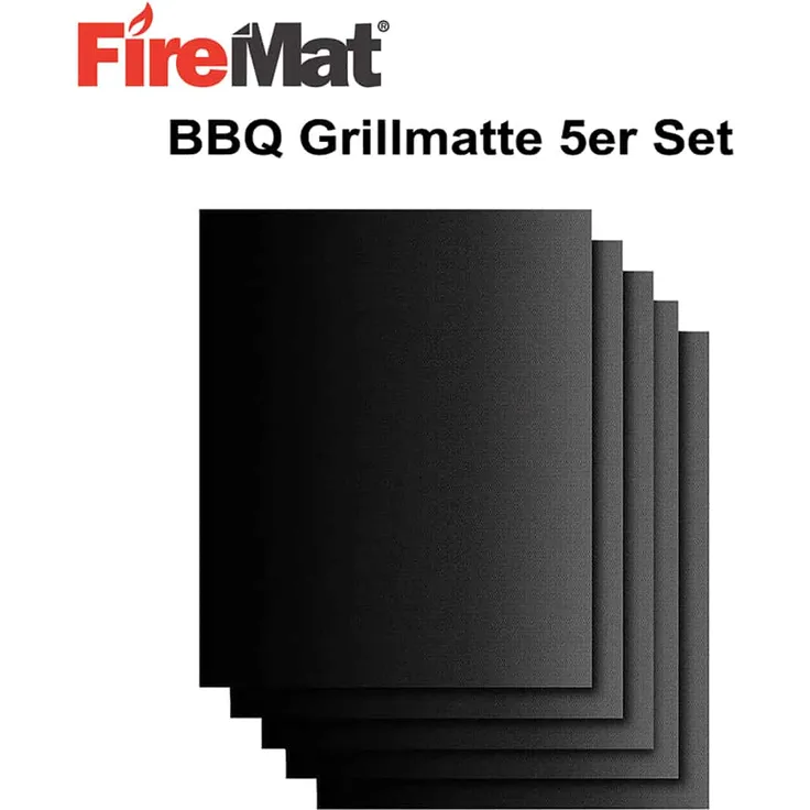 FireMat BBQ Grillmatten 5er Set (40x33cm)