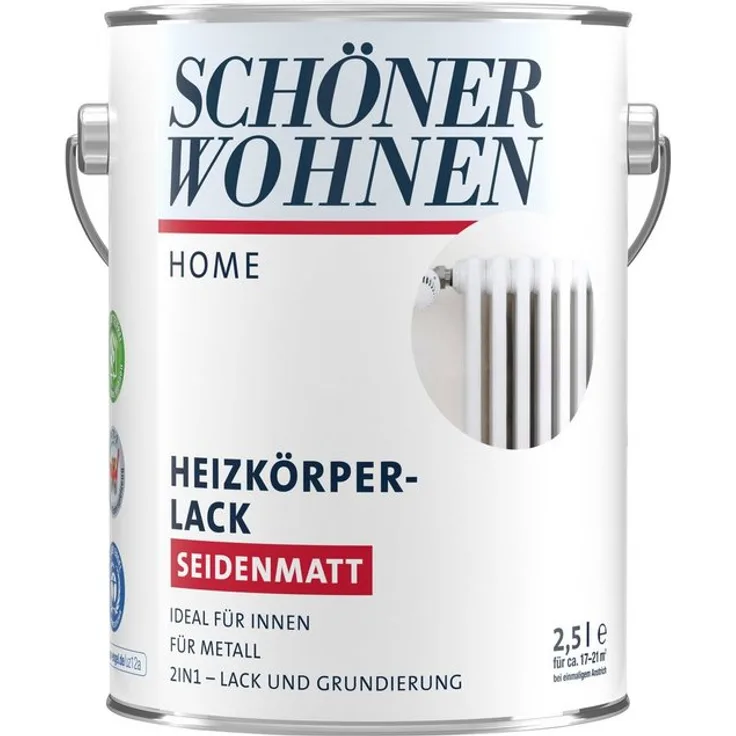 SCHÖNER WOHNEN-Kollektion Lack Home Heizkörperlack , seidenmatt, 2,5 l