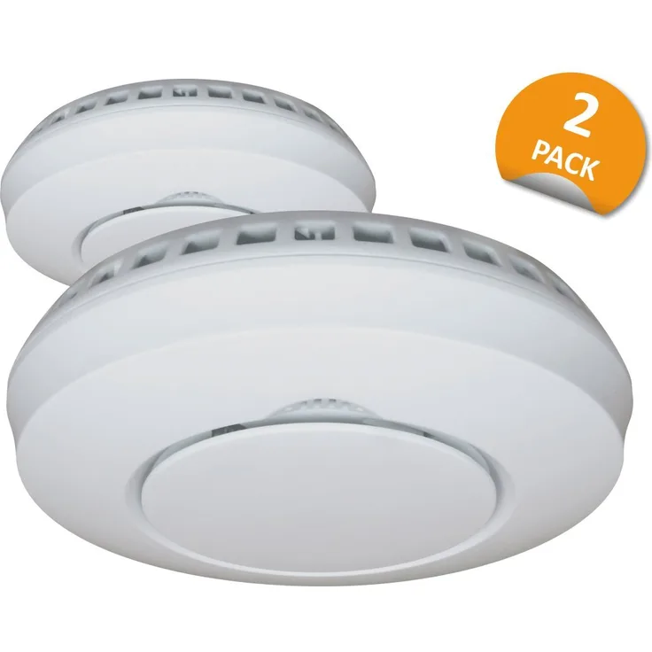 2-er Set ELRO Connects Funk Rauchmelder FZ5002R - DIN EN14604 - mit Hitzesensor