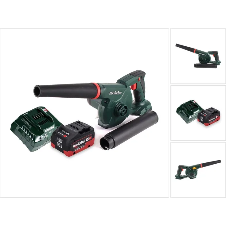 Metabo AG 18 Akku Gebläse 18 V plus 1x Akku 10,0 Ah plus Ladegerät Laubbläser