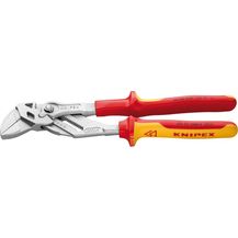 Image for KNIPEX 86 06 250 Zangenschlüssel Zange und Schraubenschlüssel in einem Werkzeug isoliert mit Mehrkomponenten-Hüllen