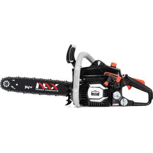 Bild für NAX POWER PRODUCTS 200C Motor 37 cm3 1,2kW Führungsschiene 14'' 35cm Anti-Rückschlag-System Low Kickback Briggs & Stratton Lizenzware Benzin-Säge Kettensäge