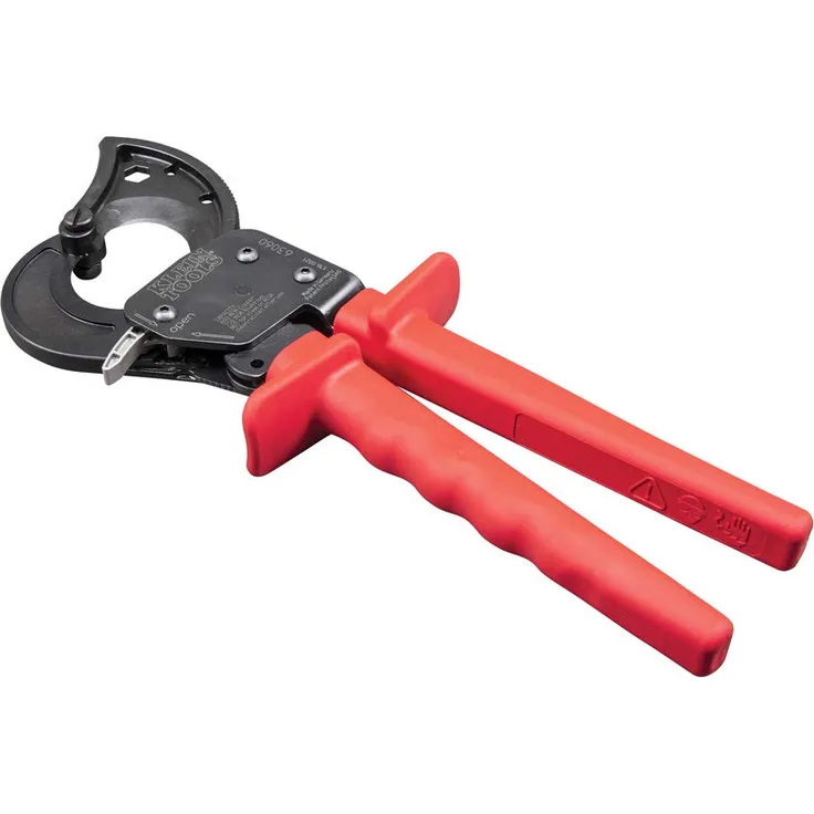 Klein Tools 63060 Ratschenmechanismus Kabel Cutter, rot