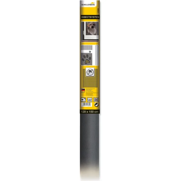 Schellenberg Insektenschutz Gitter MAX PROTECT 120 x 150 cm, anthrazit