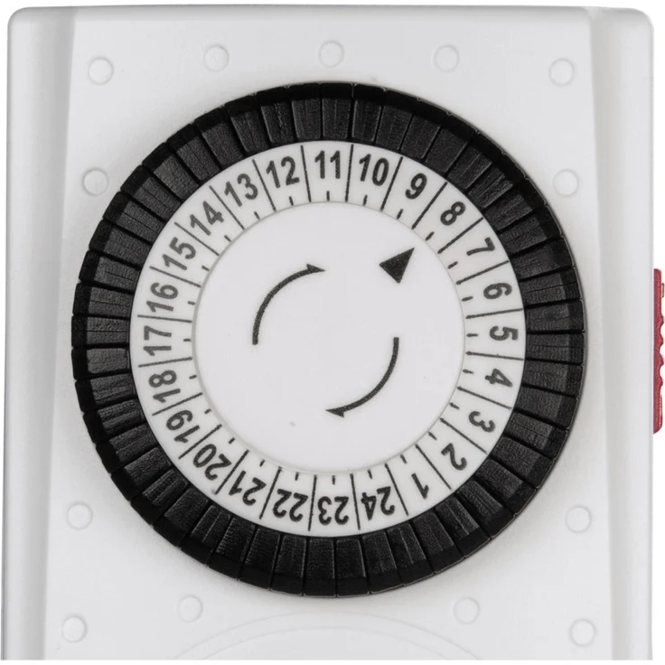 Hama Mechanische Zeitschaltuhr Mini (Tageszeitschaltuhr, 30 min Schaltintervall, mit Kindersicherung, 3500 W) weiß – Bild 2
