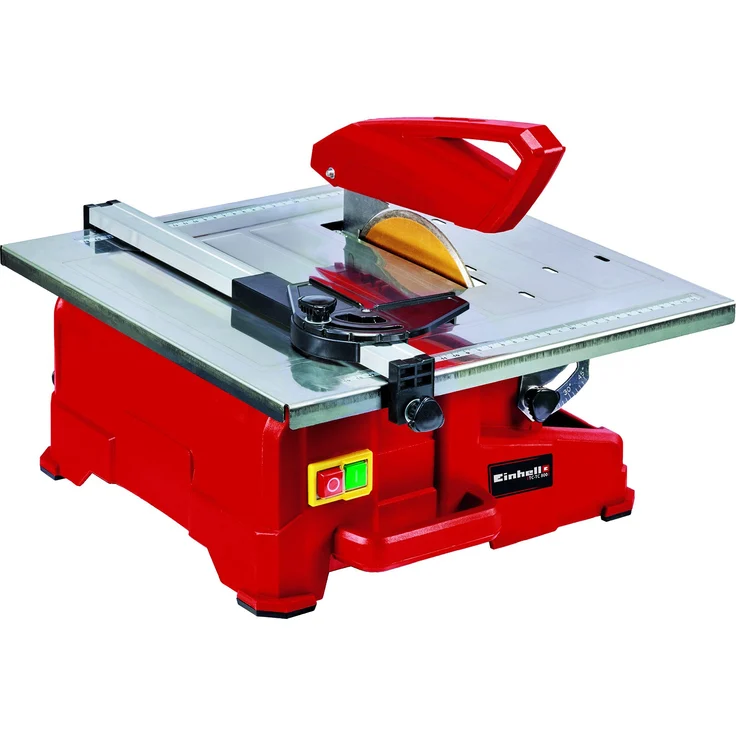 Einhell Fliesenschneidmaschine TC-TC 800 (800 W, 2.950 min-1, neigbarer Edelstahltisch mit Winkelskala, verstellbarer Winkelanschlag, Parallelanschlag mit Skala, inkl. Diamanttrennscheibe Ø 180) – Bild 1