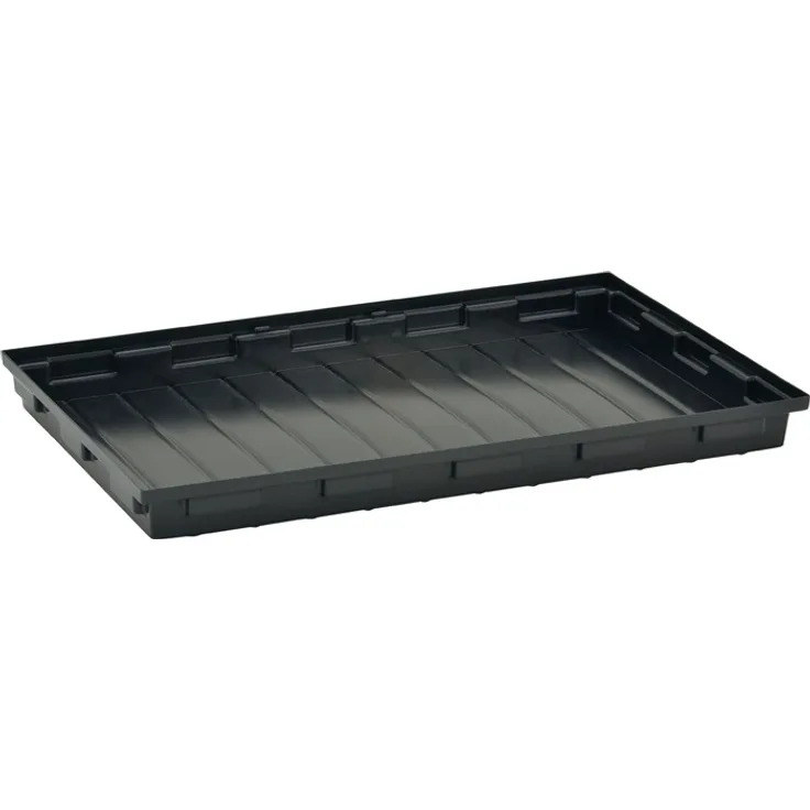 Regalwanne L980xB600xH85mmPE schwarz o.Gitterrost 30l MO