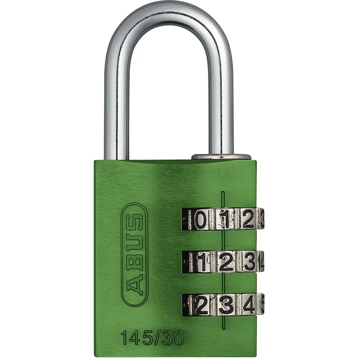 ABUS Aluminium-Zahlenschloss 145-30, grün, 46617 – Bild 1