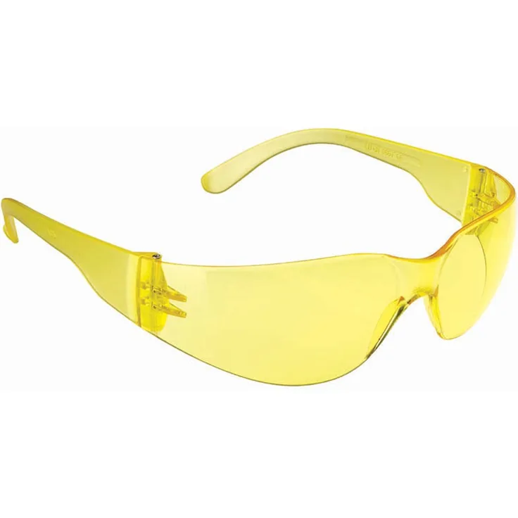 JSP Asa430€“020€“200 Stealth 7000, Schutzbrille, gelber Rahmen und gelbe hartbeschichtete Gläser