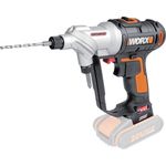 Worx WX176.9 SwitchDriver handlicher Akkuschrauber 20V mit drehbarem Doppel-Bohrfutter - einfacher Bit-Wechsel Elektrische Drehmoment-Einstellung & LED-Licht 16.tlg. Bit-Set Ohne Akku & Ladegerät