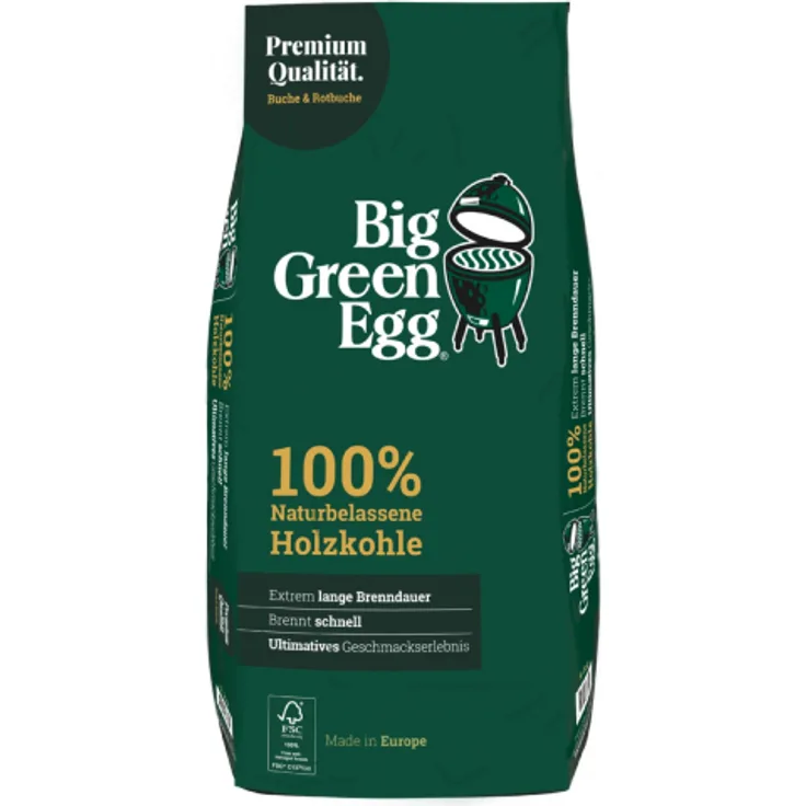 Big Green Egg Holzkohle 9 KG, Eiche Hickory, 6-10h Brenndauer