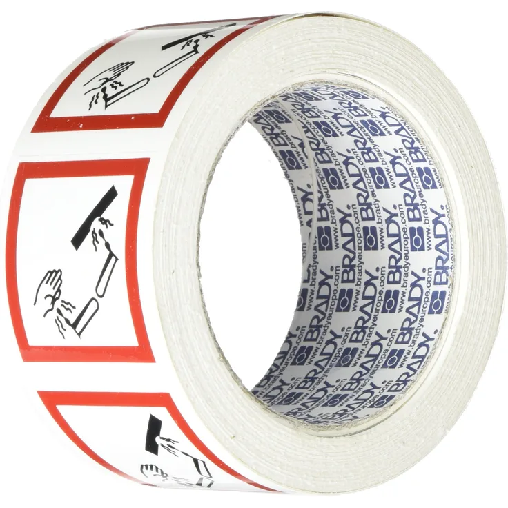 Brady PIC 1808-50 50-B7541-RLL-DIE CUT Gefahrstoff - GHS Laminierter, Polyester Schild, 50 mm x 50 mm 250-er pack