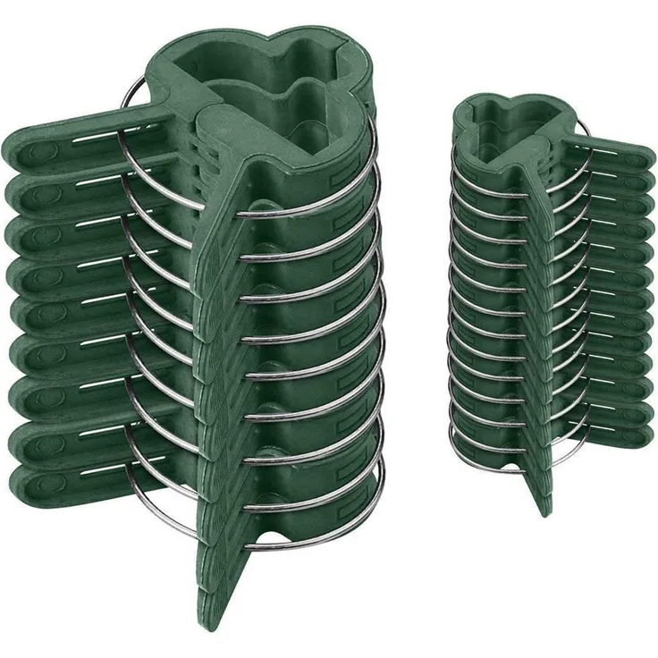 varivendo 100 Pflanzenclips Pflanzenklammern Pflanzenhalter Pflanzenbinder Rankhilfen in 2 Größen (40 große + 60 kleine)