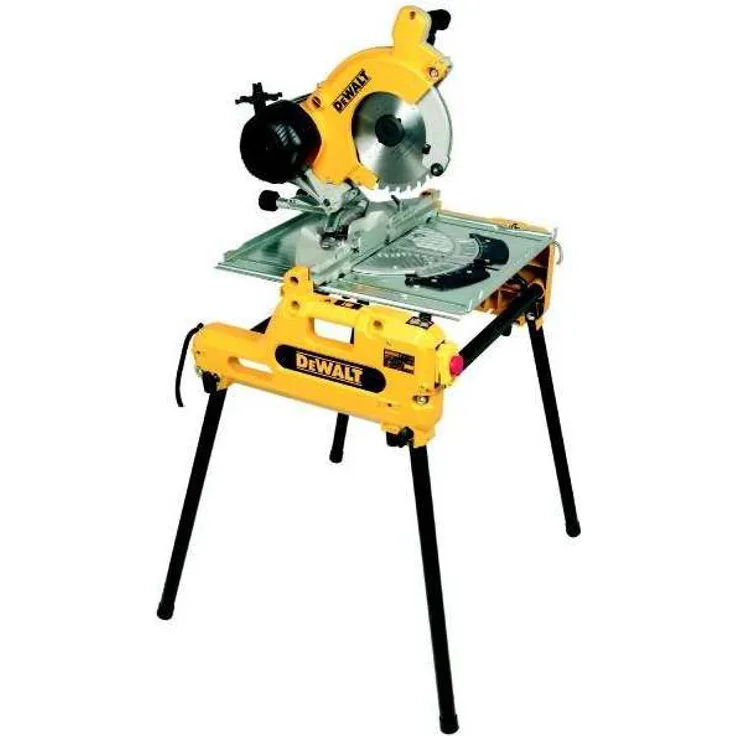 DeWalt Tisch-, Kapp- und Gehrungsäge (2000 W, 240 V, Tischkreissäge, verstellbarer Werkstückanschlag, Staubabsaugung) DW743N