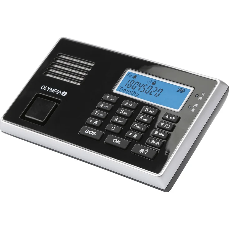 Olympia 5943, Protect 9061 Drahtlose GSM Alarmanlage mit Notruf und Freisprechfunktion, App Steuerung mit ProCom App, schwarz – Bild 2