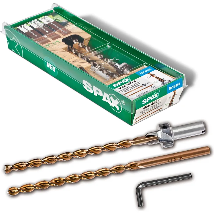 SPAX Bohrer-Senker Bit-Schritt Bohrer 1-4-6,5 mm 5000009186069