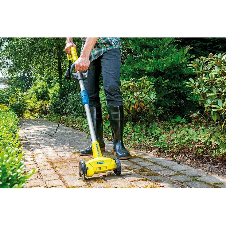 Gloria WeedBrush elektrischer Fugenreiniger Fugenbürste 300 W 1600 U-min mit Drahtbürste – Bild 2