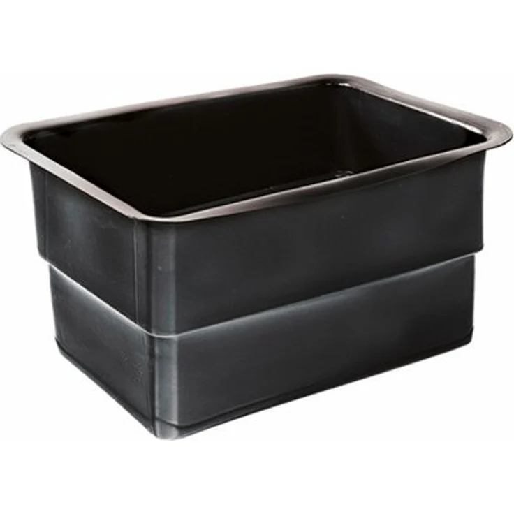 Heissner Teichbecken PE 110 l, eckig, schwarz – Bild 1
