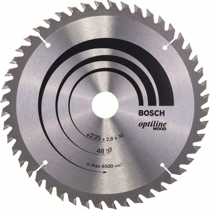 Bosch Professional Kreissägeblatt Optiline Wood (für Holz, 235 x 30 x 2,8 mm, 48 Zähne, Zubehör Kreissäge) – Bild 1