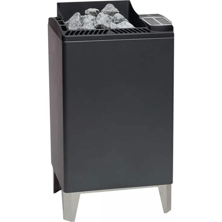 Eos Premium Saunaofen Standofen Euro Max 9 kW anthrazit perleffekt 94.2320
