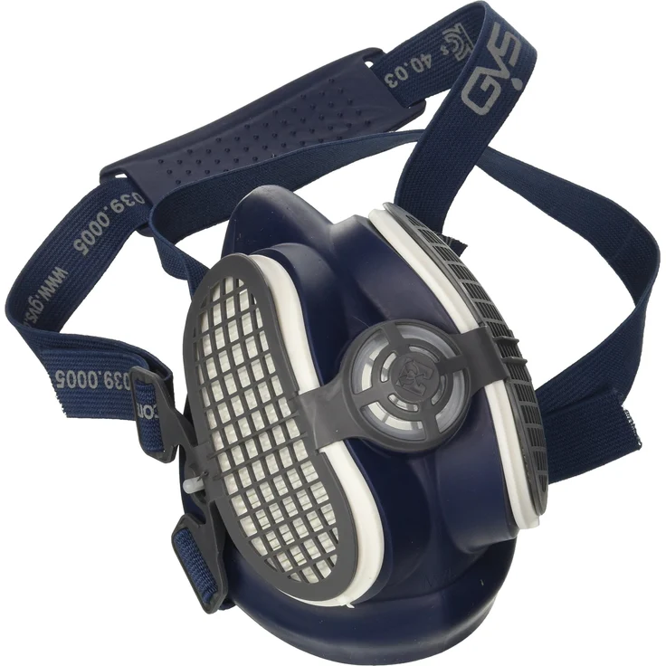 Elipse SPR502 P3 Schweißeratemschutz-Halbmaske gegen Staub und unangenehme Gerüche, Filter bereits befestigt, M/L, Blau – Bild 1