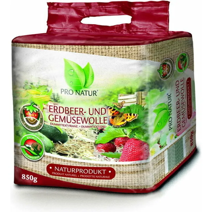 Pflanzen Kölle - Erdbeer- und Gemüsewolle Anti Fruchtschimmel 850 g