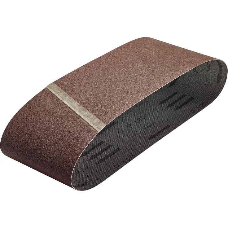 wolfcraft 3125000 3 Gewebe-Schleifbänder 100 x 690 mm, Korn 120