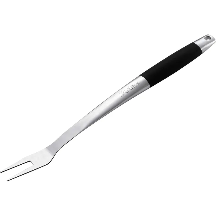 Enders 8789 Premium Grillgabel, Edelstahl, schwarz, mit Soft-Touch-Griff