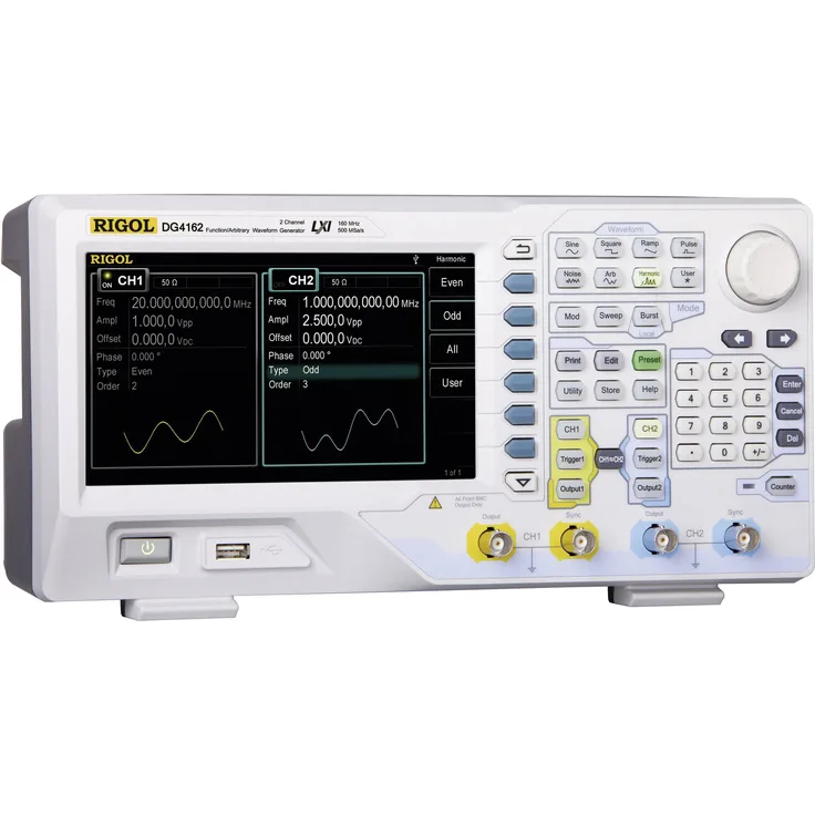 Rigol DG4162 Funktionsgenerator netzbetrieben 0.000001Hz - 160MHz Sinus, Rechteck, Puls, Rauschen, Arbiträr, Dreieck