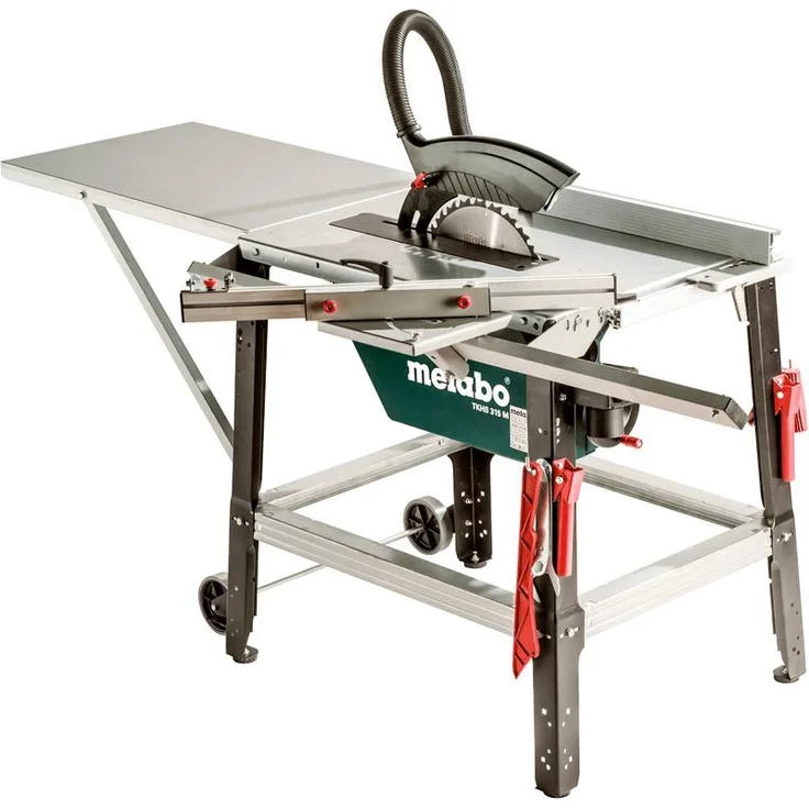 Metabo Tischkreissäge TKHS 315 M - 4,20 DNB Set, mit kugelgelagertem Schiebeschlitten, für Drehstrom, Karton - 690624000