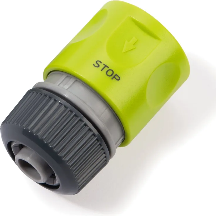 REHAU Wasserstop 13mm 1/2, praktischer Steckverbinder mit Aquastop, zuverlässiger Halt, einfacher Wechsel Bewässerungszubehör