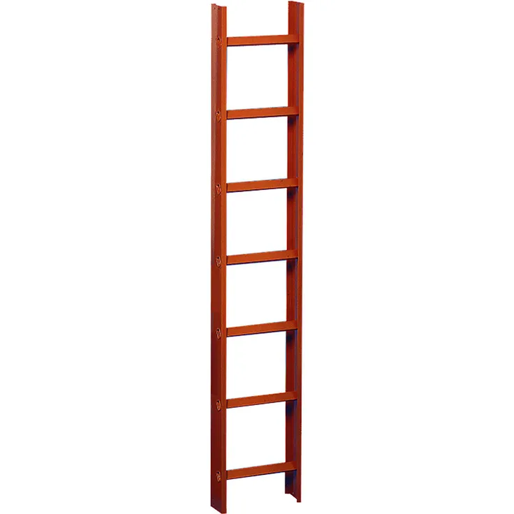 Zarges Dachleiter 15 Sprossen ziegelrot