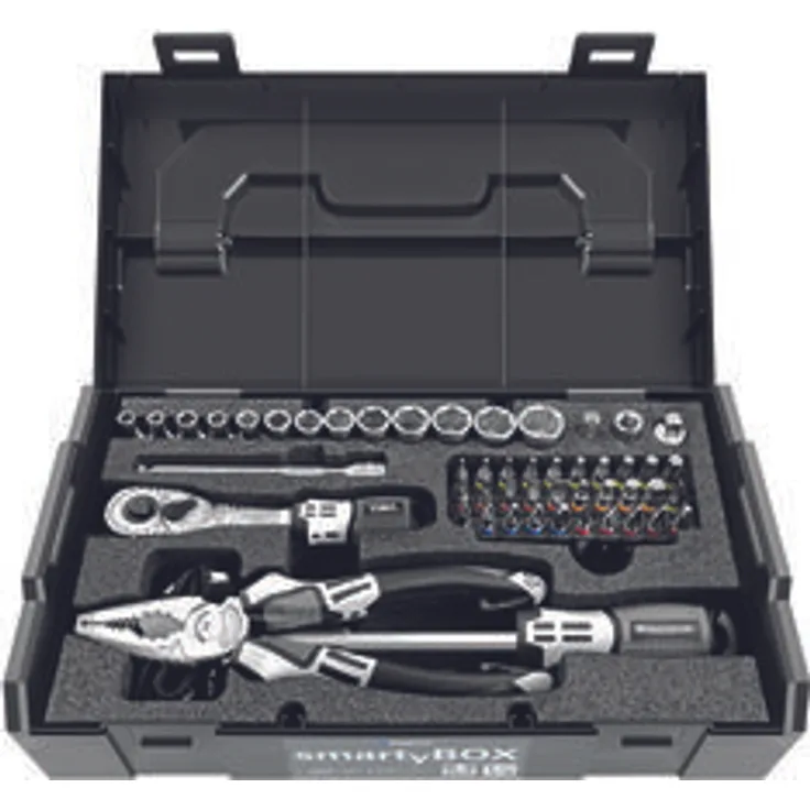 MATADOR Werkzeugsatz smartyBOX S1 Universal 4-14 mm Umschaltknarre Z90 1/4'''' 61-teilig''