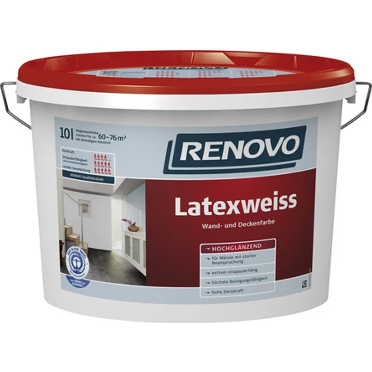 Renovo - Latexfarbe, hochglänzend - weiß 4006559061550