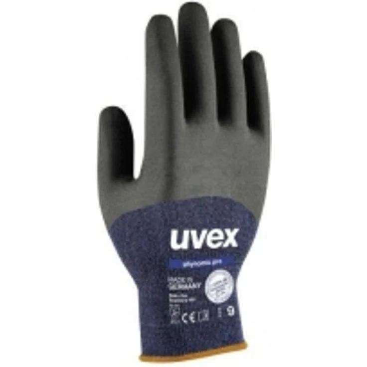 Uvex 60062 9 PHYNOMIC Pro Safety Handschuh, Größe: 9, blau, anthrazit