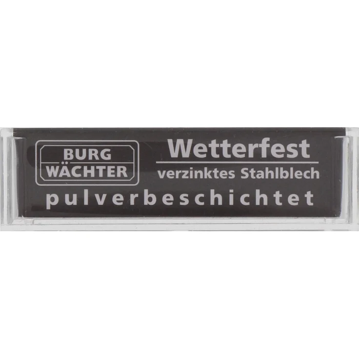 BURG-WÄCHTER 2er-Set Namensschilder, Briefkasten Zubehör, Verzinktes Stahlblech, BK 92 F SB – Bild 1