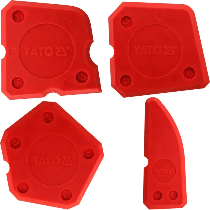 Silikonspachtelsatz Fugenglätter 4 tlg Set