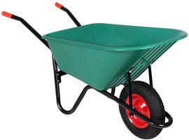 Gardebruk Schubkarre 100 Liter Bauschubkarre Gartenschubkarre bis 150 kg Belastbarkeit