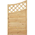 T & J Sichtschutzzaun Maxi-Doppelbogen 2-Serie Abschluss grün 160 x90cm