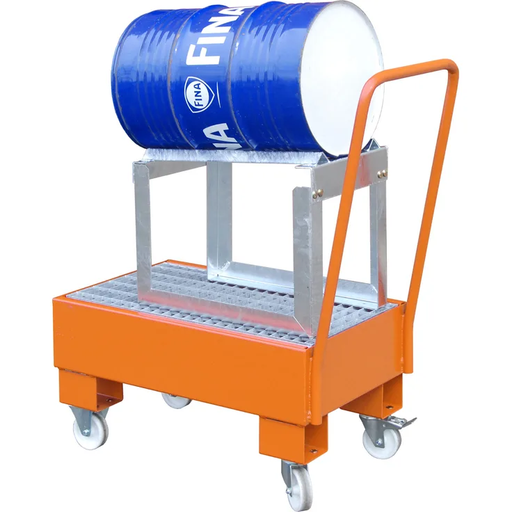 Bauer Fahrbare Auffangwanne AW 60-1 SRF, lackiert, Gelborange