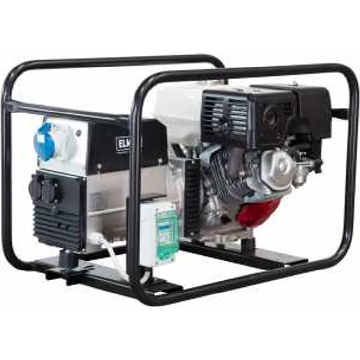 Elmag Stromerzeuger SEB 7000W mit HONDA-Motor GX390 inkl. thermisch-magnetischem Schutzschalter TM-SS Handstart Benzin Kondensatorregelung Synchrongenerator Dauerleistung 1~230V: 6kVA