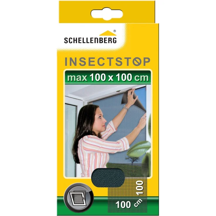 Schellenberg Insektenschutz Gitter 100 x 100 cm, anthrazit – Bild 1
