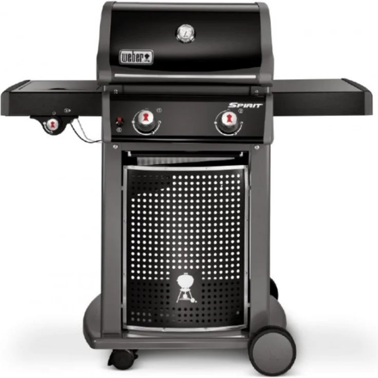 Weber Spirit E-220 Classic, Black Gasgrill, 2 Brenner, 6-8 Personen, Maße 159 x 129 x 80 cm – Bild 2