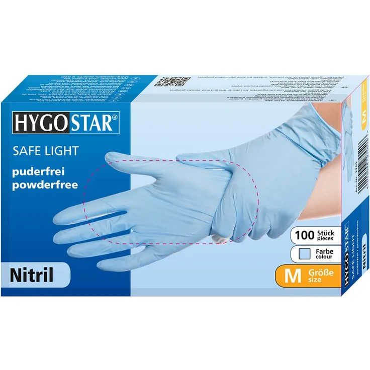 Nitril-Handschuhe ''SL'' PF - Gr.L - 100stk - blau