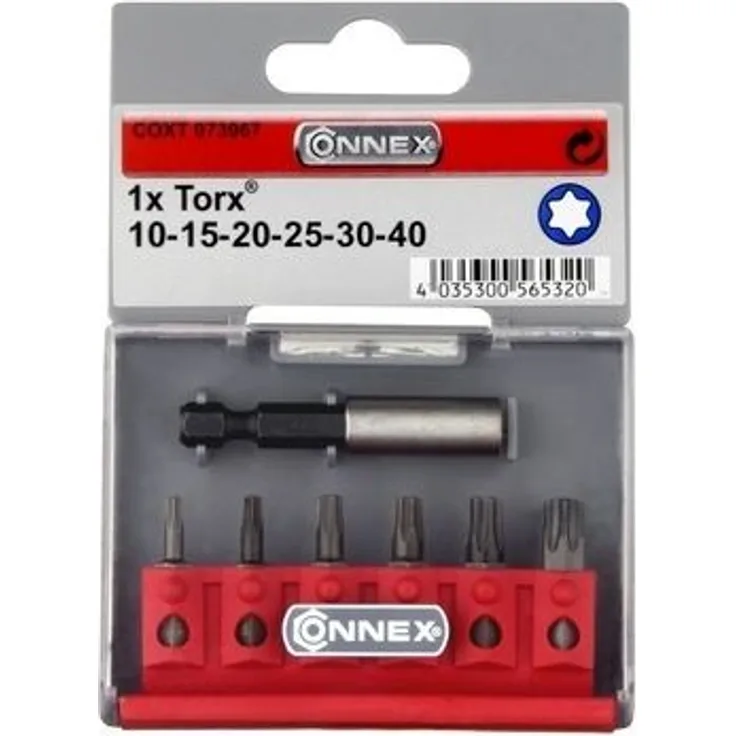 Connex COXT973967 Bit-Satz Torx, Magnethalter, 7-teilig
