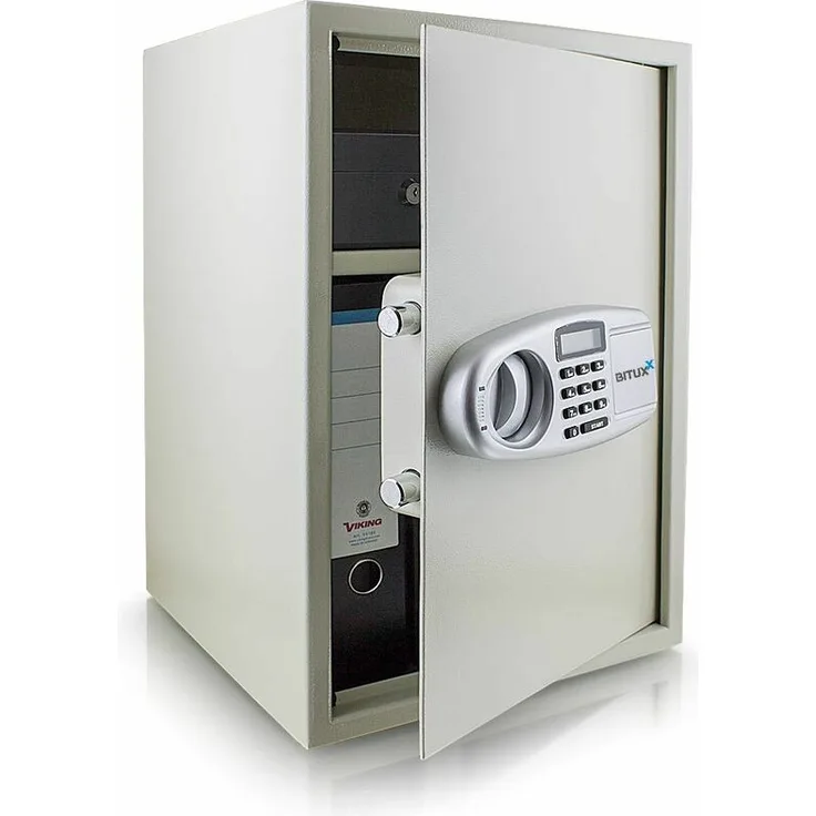 Safe Tresor Möbeltresor Wandtresor Aktentresor Geldschrank Maße(B-H-T): 350 mm x 520 mm x 360 mm - Türstärke: 4 mm lichtgrau