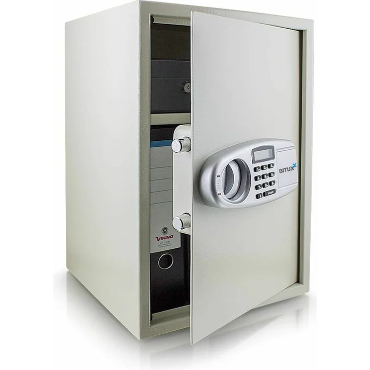 Safe Tresor Möbeltresor Wandtresor Aktentresor Geldschrank Maße(B-H-T): 350 mm x 520 mm x 360 mm - Türstärke: 4 mm lichtgrau – Bild 1